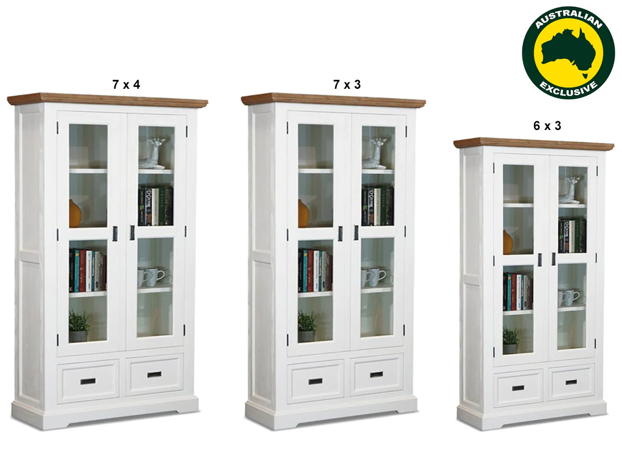 HAMPTONS (AUSSIE MADE) HIGHLINE LIBRARY UNIT COLLECTION - ASSORTED COLOURS - STARTING FROM $1899