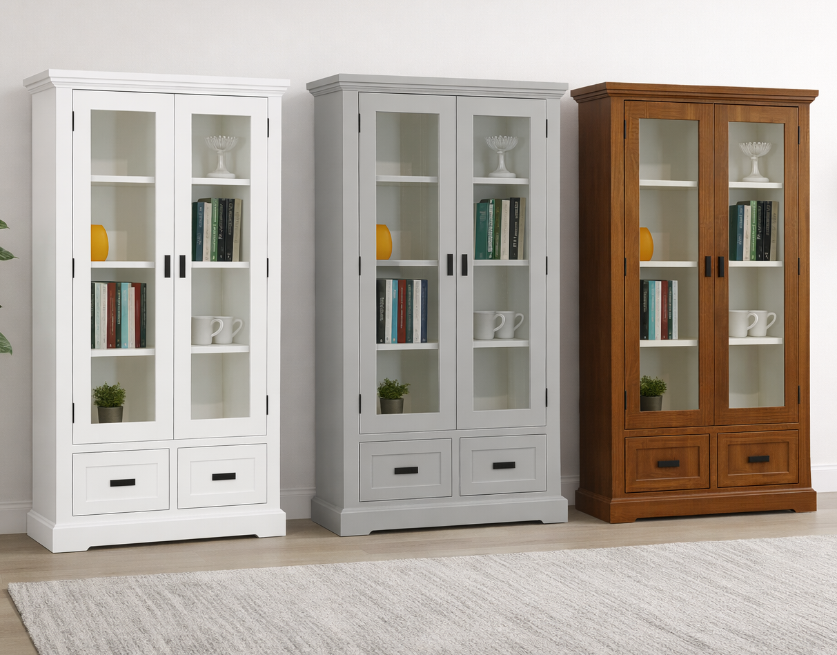 HAMPTONS (AUSSIE MADE) HIGHLINE LIBRARY UNIT COLLECTION - ASSORTED COLOURS - STARTING FROM $1899