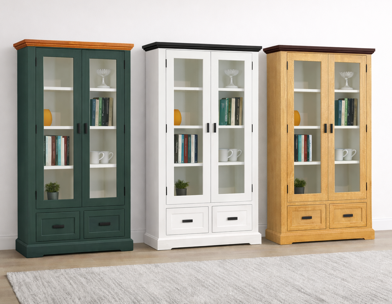 HAMPTONS (AUSSIE MADE) HIGHLINE LIBRARY UNIT COLLECTION - ASSORTED COLOURS - STARTING FROM $1899