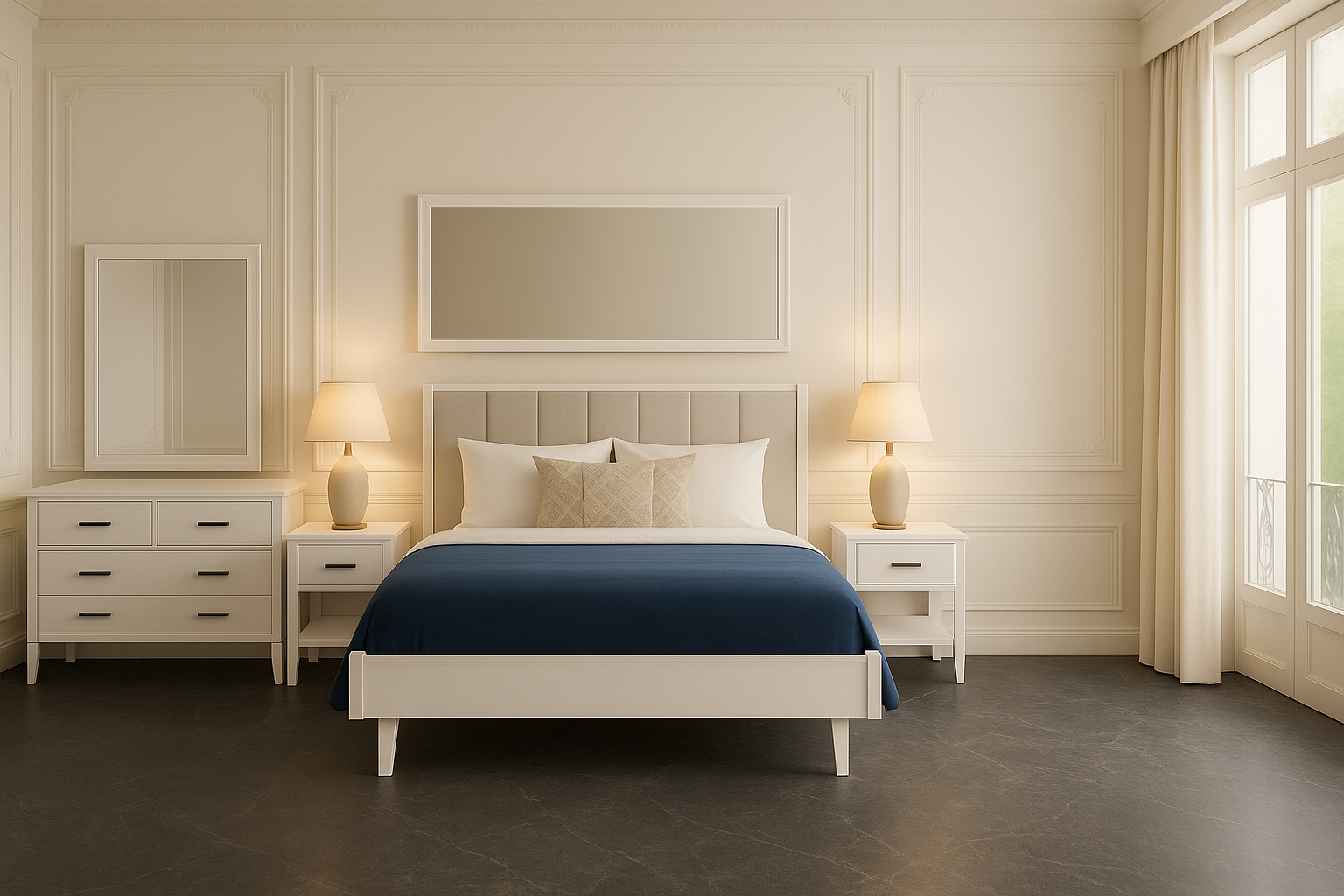 FINNISH (AUSSIE MADE) BEDROOM COLLECTION - ASSORTED STAINED AND PAINTED COLOURS - STARTING FROM $1499