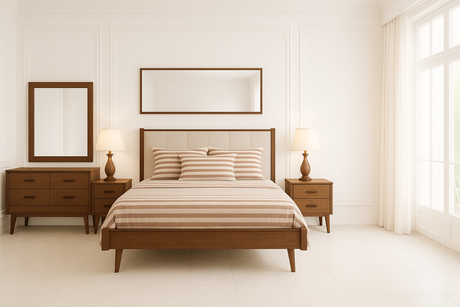 FINNISH (AUSSIE MADE) BEDROOM COLLECTION - ASSORTED STAINED AND PAINTED COLOURS - STARTING FROM $1499