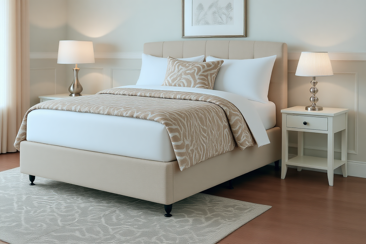HYDRA (AUSSIE MADE) UPHOLSTERED BEDROOM COLLECTION - ASSORTED FABRICS AND COLOURS - STARTING FROM $299