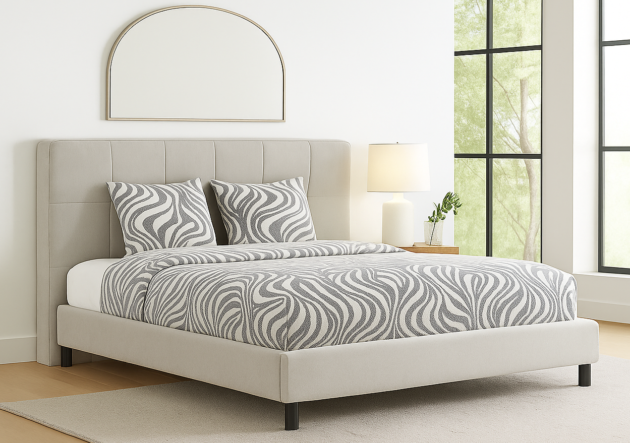 KEYS (AUSSIE MADE) UPHOLSTERED BEDROOM COLLECTION – ASSORTED FABRICS & COLOURS - STARTING FROM $799
