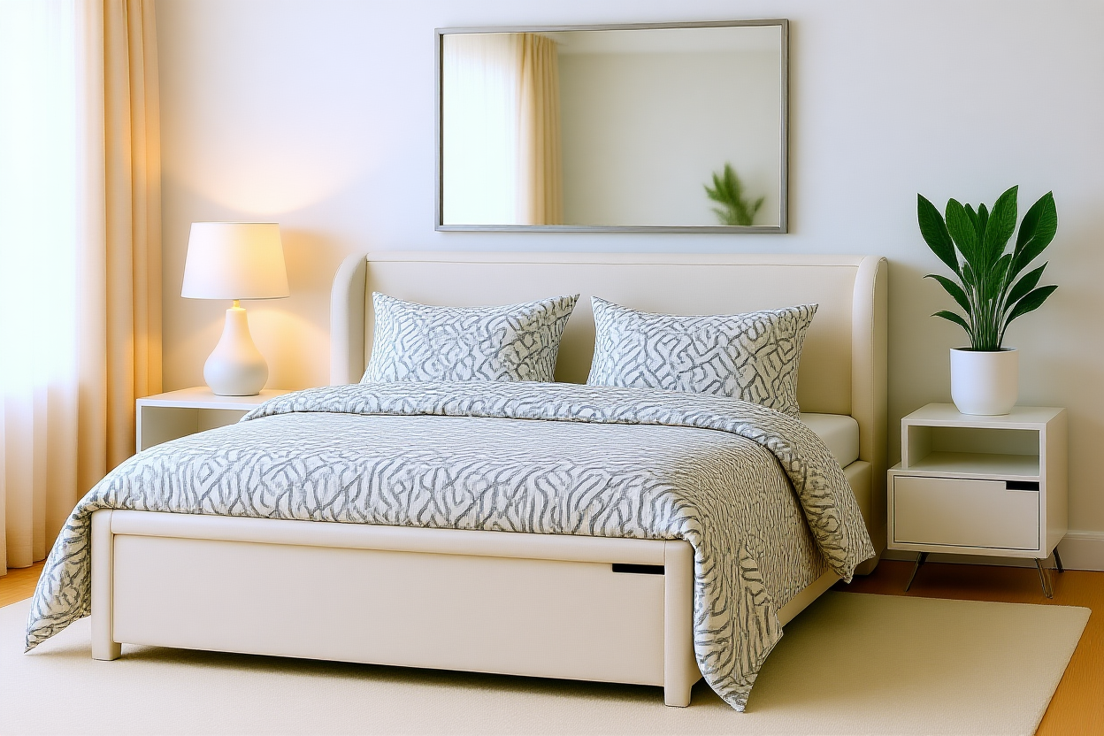 LENOVO (AUSSIE MADE) ALL FABRIC STORAGE BEDROOM COLLECTION - ASSORTED FABRICS AND COLOURS - STARTING FROM $699