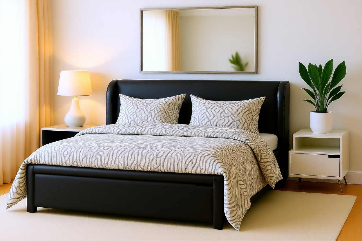 LENOVO (AUSSIE MADE) ALL FABRIC STORAGE BEDROOM COLLECTION - ASSORTED FABRICS AND COLOURS - STARTING FROM $699