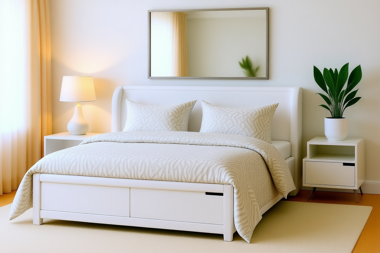 LENOVO (AUSSIE MADE) ALL FABRIC STORAGE BEDROOM COLLECTION - ASSORTED FABRICS AND COLOURS - STARTING FROM $699