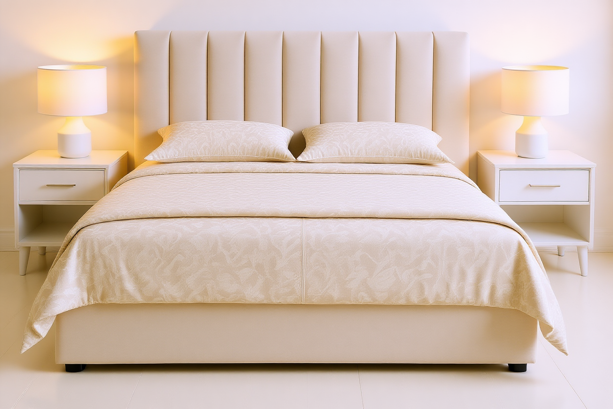 COMFY (AUSSIE MADE) UPHOLSTERED BEDROOM COLLECTION – ASSORTED COLOURS - STARTING FROM $1999