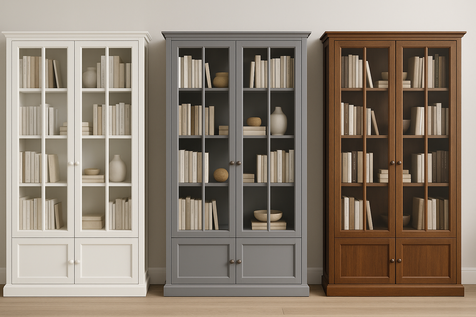 MALDOVIA (AUSSIE MADE) HIGHLINE LIBRARY WITH DOORS COLLECTION - ASSORTED PAINTED COLOURS - STARTING FROM $1199