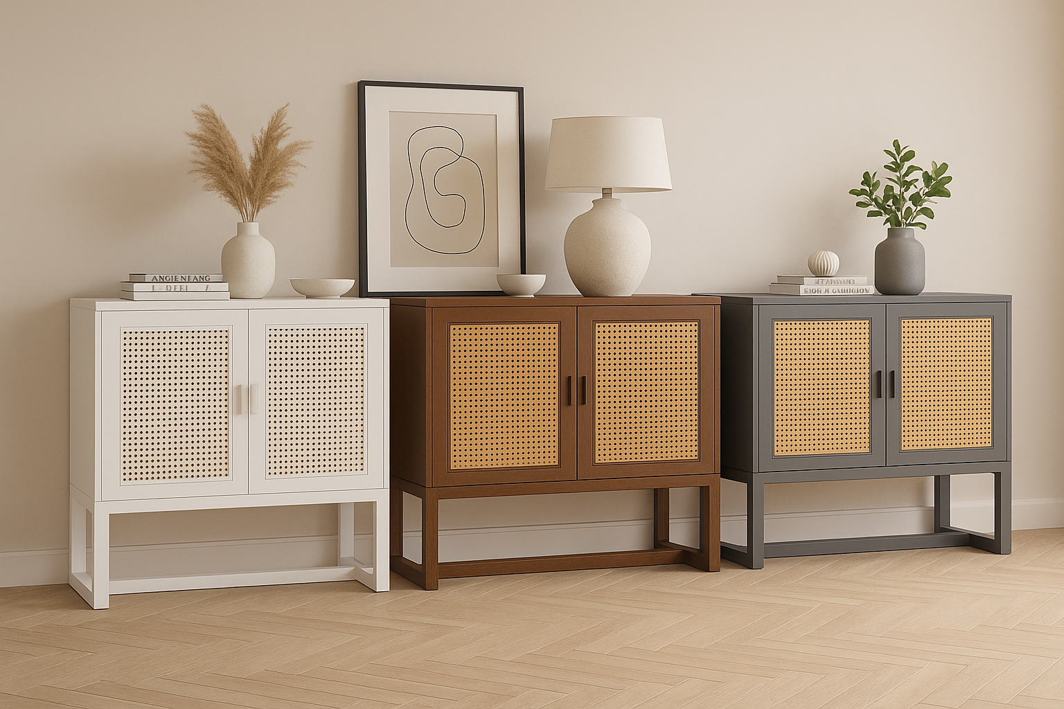 MARGARITA (AUSSIE MADE) RATTAN BUFFET COLLECTION - ASSORTED COLOURS - STARTING FROM $999