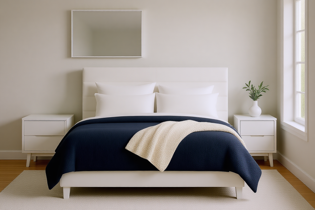 NEWTOWN (AUSSIE MADE) UPHOLSTERED BEDROOM COLLECTION – ASSORTED FABRICS & COLOURS - STARTING FROM $499
