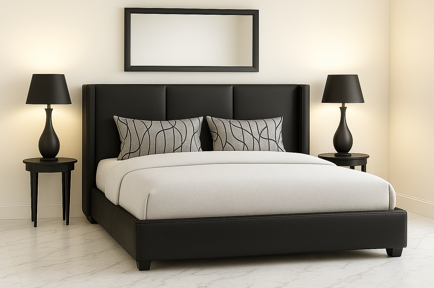 RADIANCE (AUSSIE MADE) UPHOLSTERED BEDROOM COLLECTION – ASSORTED FABRICS & COLOURS - STARTING FROM $999