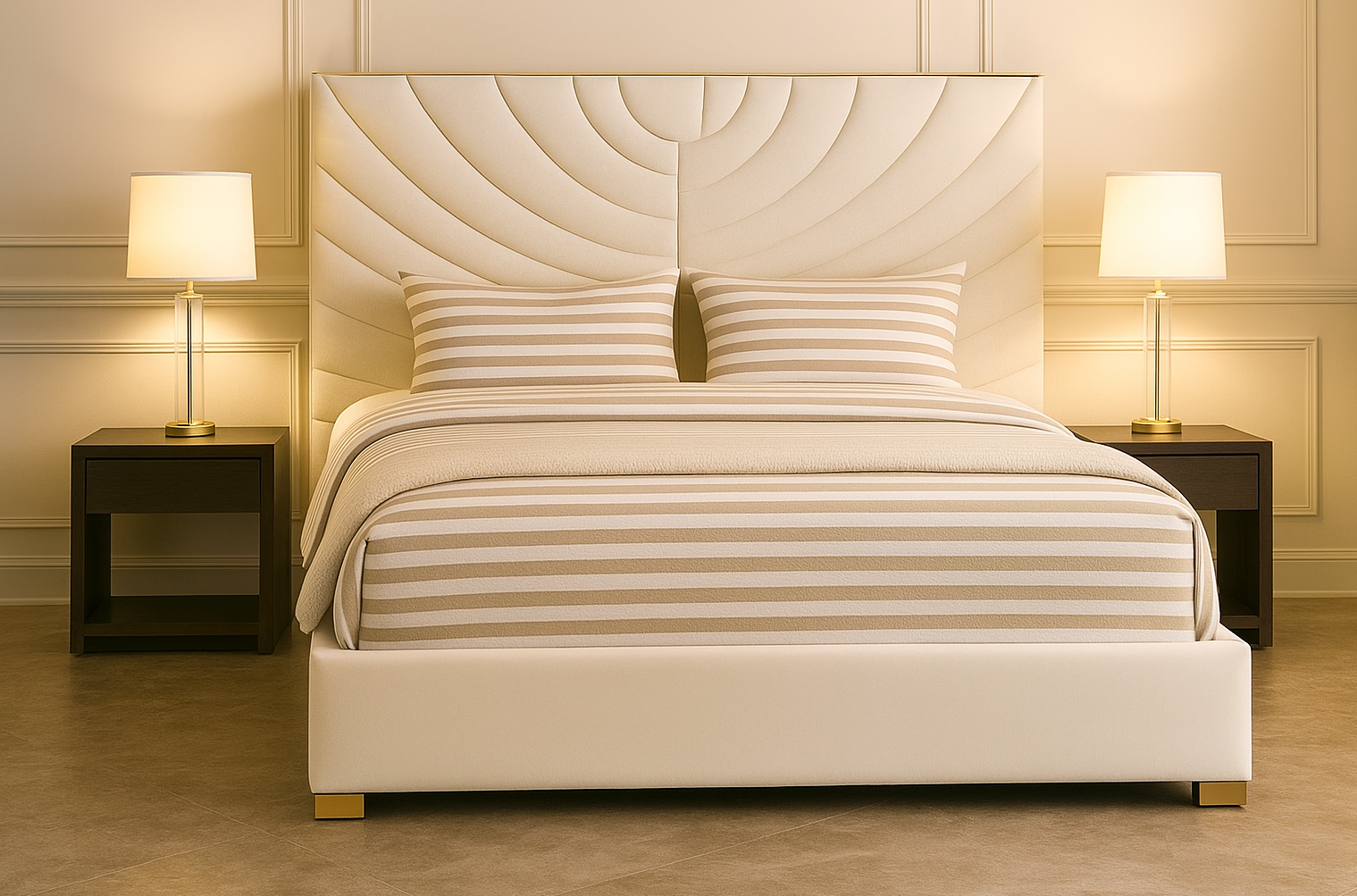 SADDLE (AUSSIE MADE) SQUARE UPHOLSTERED BEDROOM COLLECTION – ASSORTED FABRICS & COLOURS - STARTING FROM $799