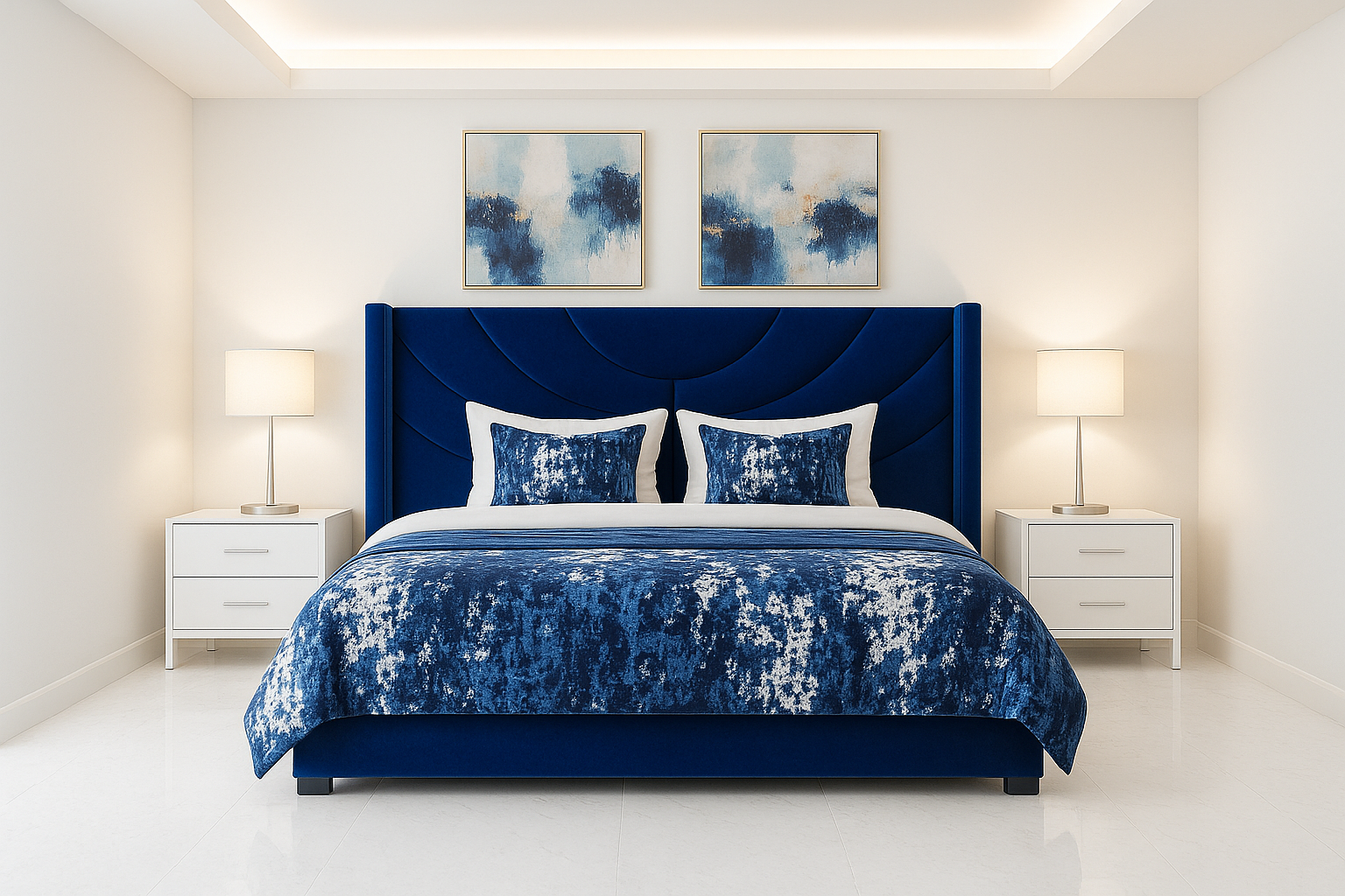 SADDLE (AUSSIE MADE) WINGED UPHOLSTERED BEDROOM COLLECTION – ASSORTED FABRICS & COLOURS - STARTING FROM $999