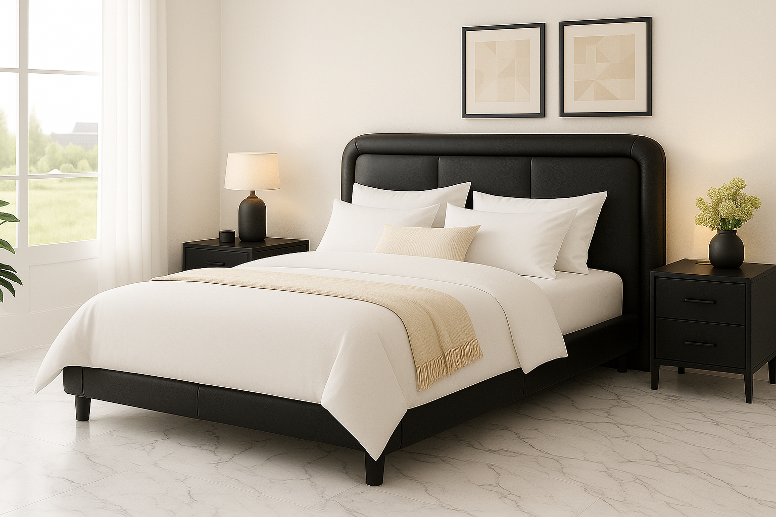 SPIRAL (AUSSIE MADE) UPHOLSTERED BEDROOM COLLECTION - ASSORTED FABRICS AND COLOURS - STARTING FROM $699