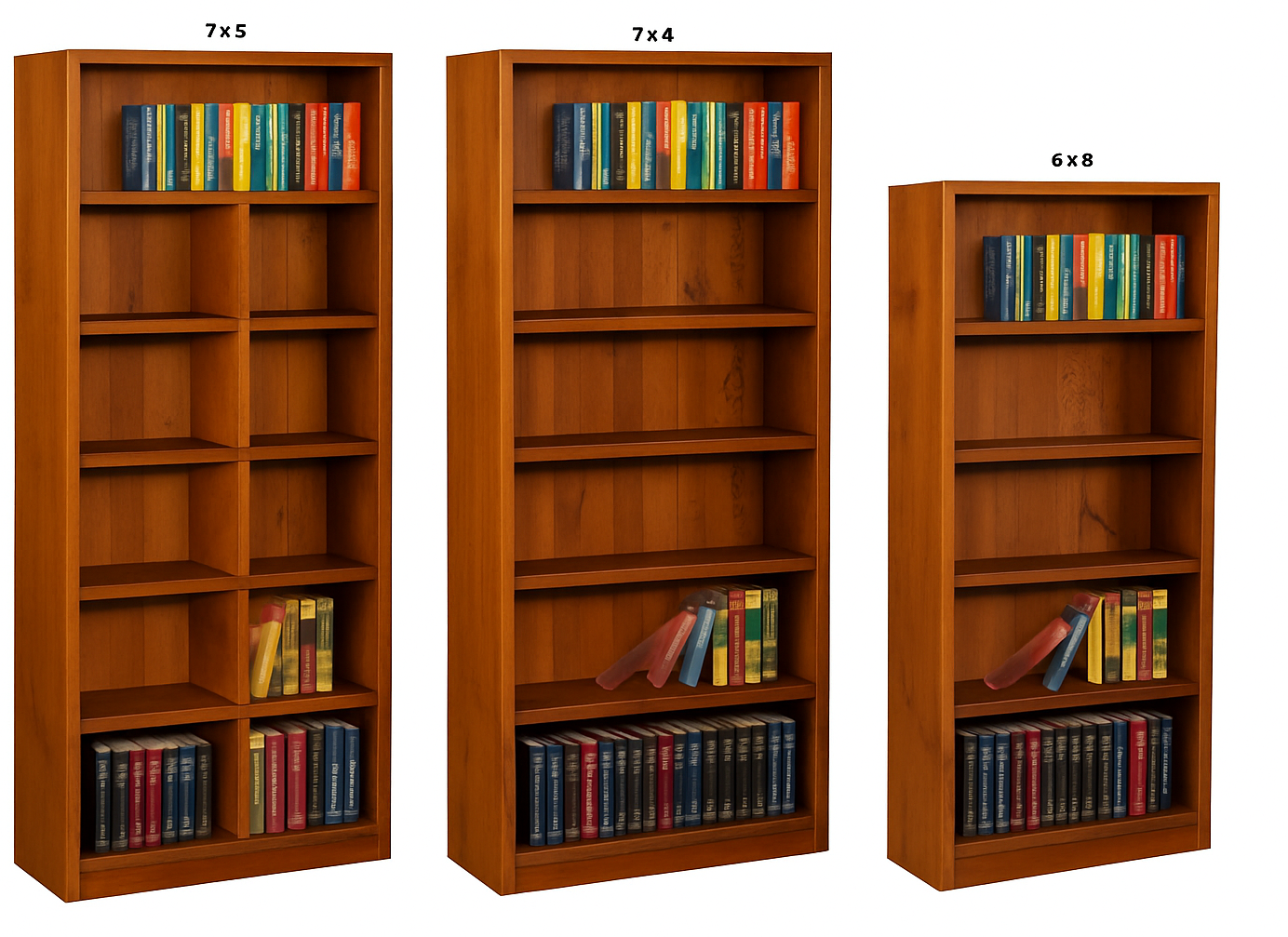 SUSSIE (AUSSIE MADE) HIGHLINE BOOKCASE COLLECTION - ASSORTED COLOURS - STARTING FROM $399