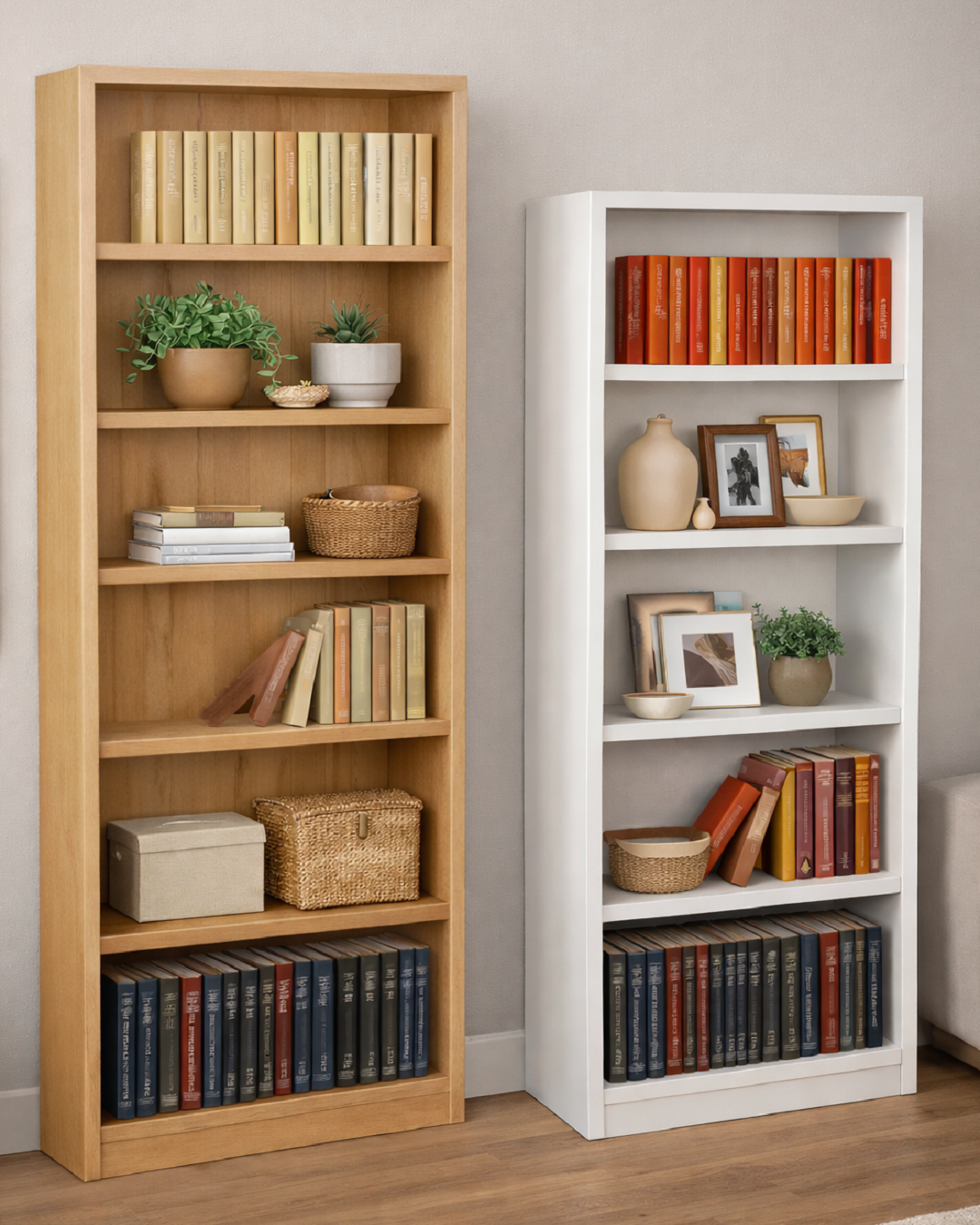 SUSSIE (AUSSIE MADE) HIGHLINE BOOKCASE COLLECTION - ASSORTED COLOURS - STARTING FROM $399