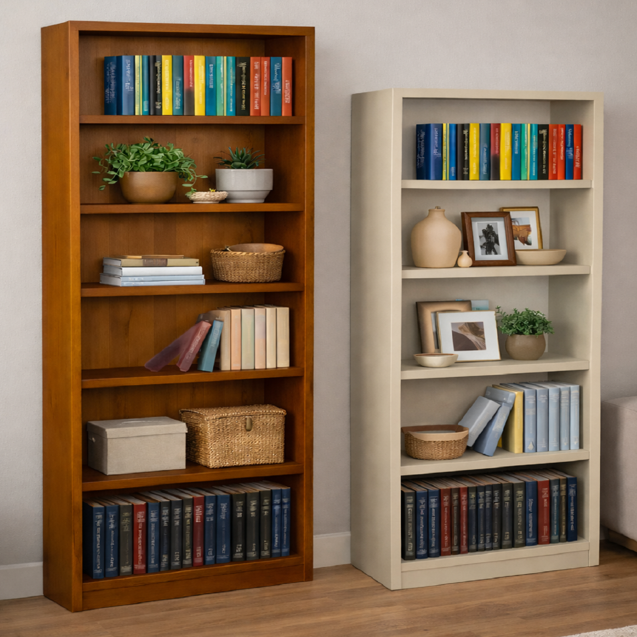 SUSSIE (AUSSIE MADE) HIGHLINE BOOKCASE COLLECTION - ASSORTED COLOURS - STARTING FROM $399
