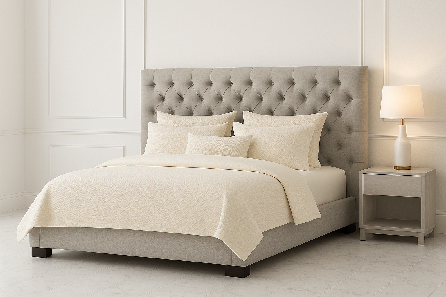 TENNESSE (AUSSIE MADE) UPHOLSTERED BEDROOM COLLECTION - ASSORTED FABRICS AND COLOURS - STARTING FROM $599