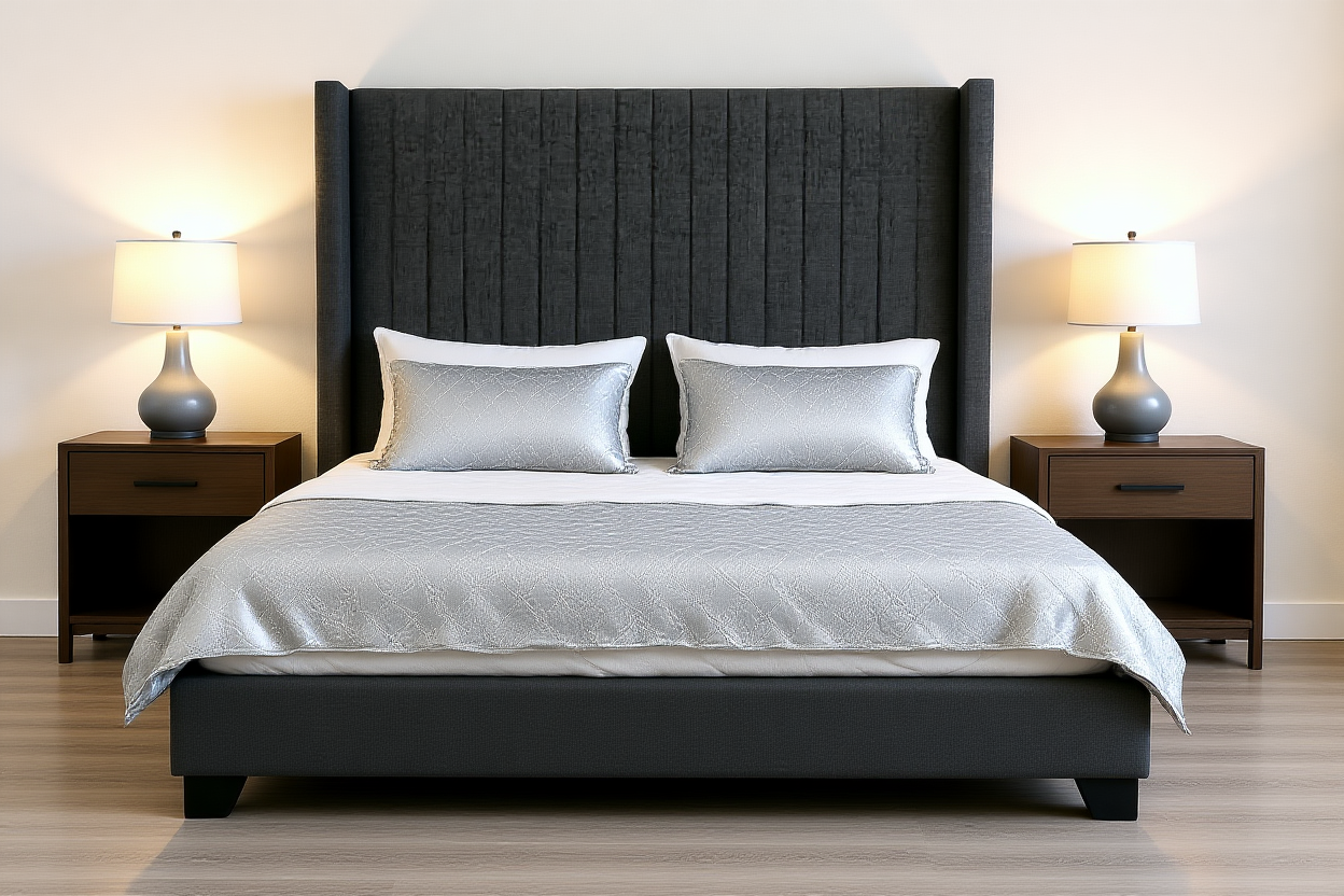 TITAN (AUSSIE MADE) UPHOLSTERED BEDROOM COLLECTION - ASSORTED FABRICS AND COLOURS - STARTING FROM $699