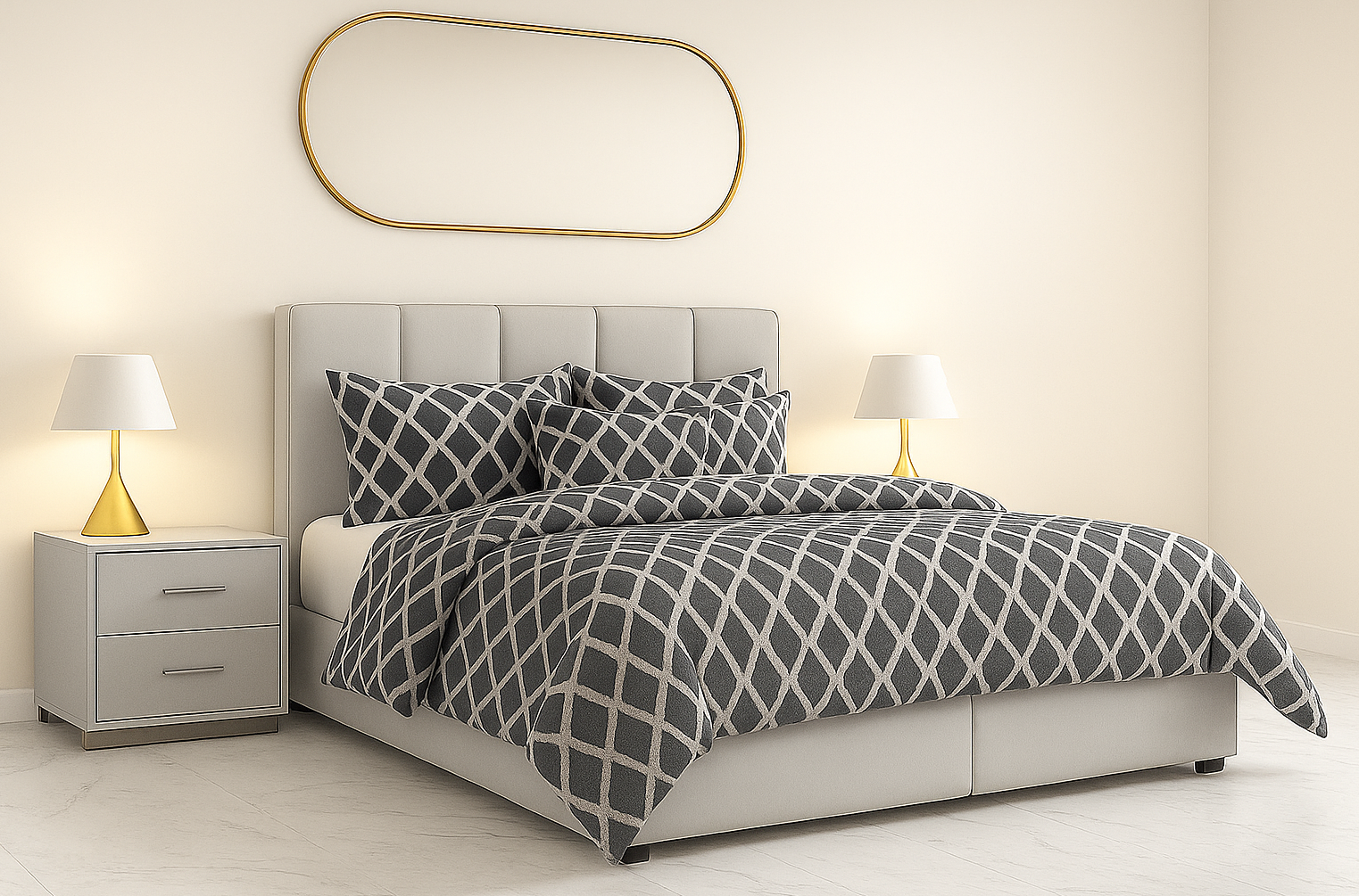 TOSCANO (AUSSIE MADE) UPHOLSTERED BEDROOM COLLECTION WITH 2 FRONT OR SIDE DRAWERS - ASSORTED FABRICS AND COLOURS - STARTING FROM $799