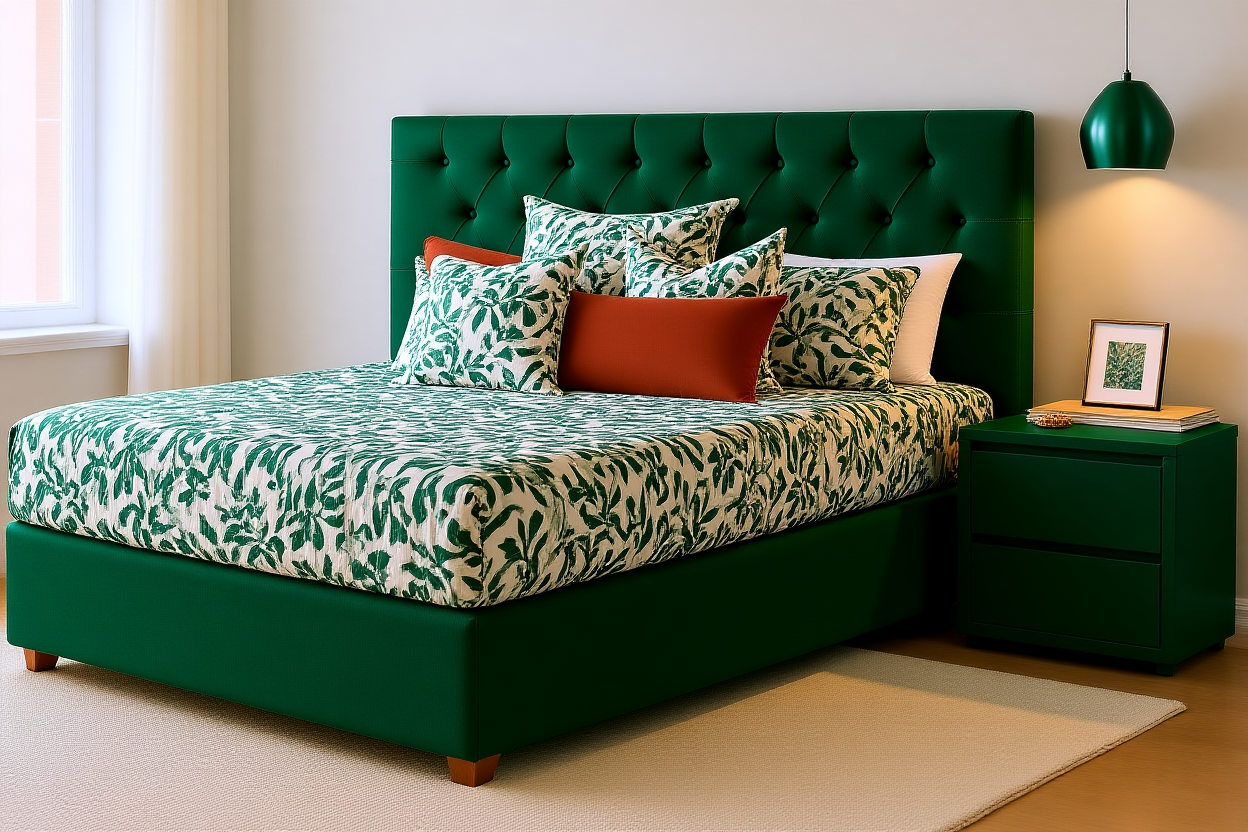 HILTON (AUSSIE MADE) UPHOLSTERED BEDROOM COLLECTION - ASSORTED FABRICS AND COLOURS - STARTING FROM $999