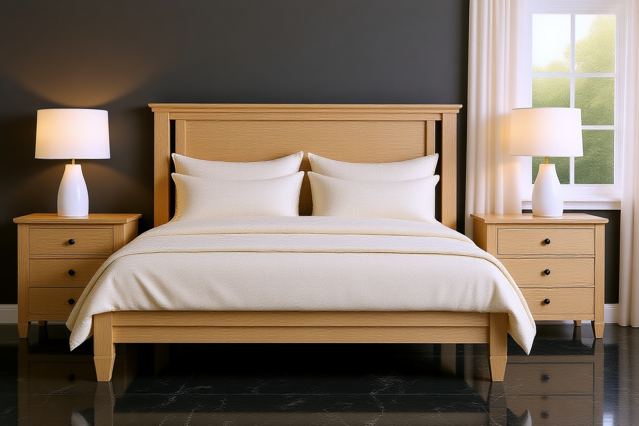 ZENITH (AUSSIE MADE) ALL TIMBER BEDROOM COLLECTION - ASSORTED STAINED COLOURS - STARTING FROM $1999