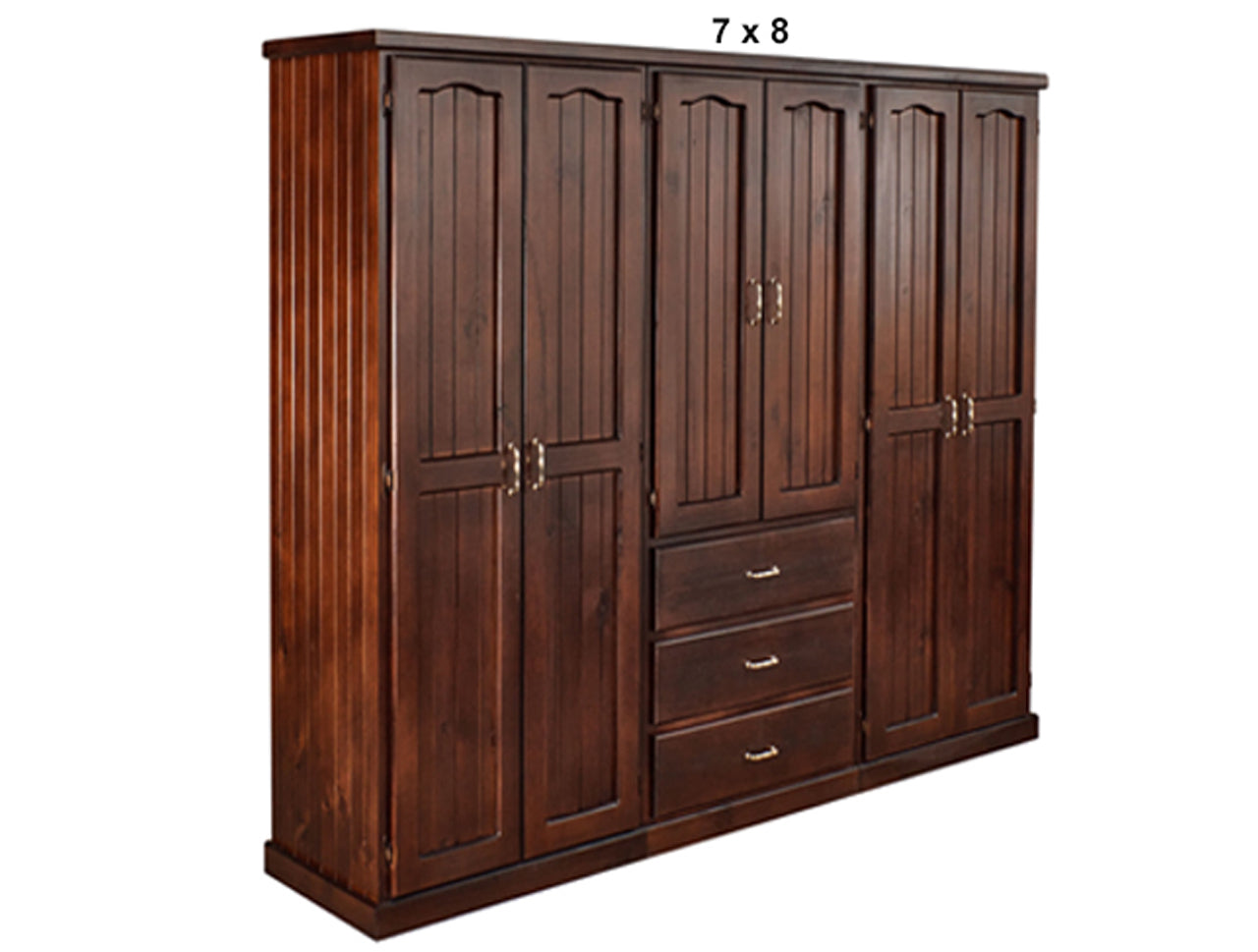 EMPIRE (AUSSIE MADE) MULTIROBE WITH 6 DOORS / 3 DRAWERS COLLECTION - ASSORTED STAINED COLOURS - STARTING FROM $2499