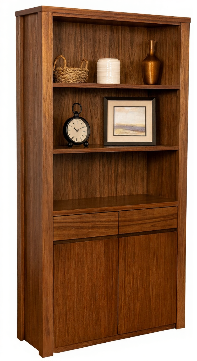 ABBOTSFORD (AUSSIE MADE) HIGHLINE BOOKCASE WITH DOORS COLLECTION - ASSORTED COLOURS - STARTING FROM $1299