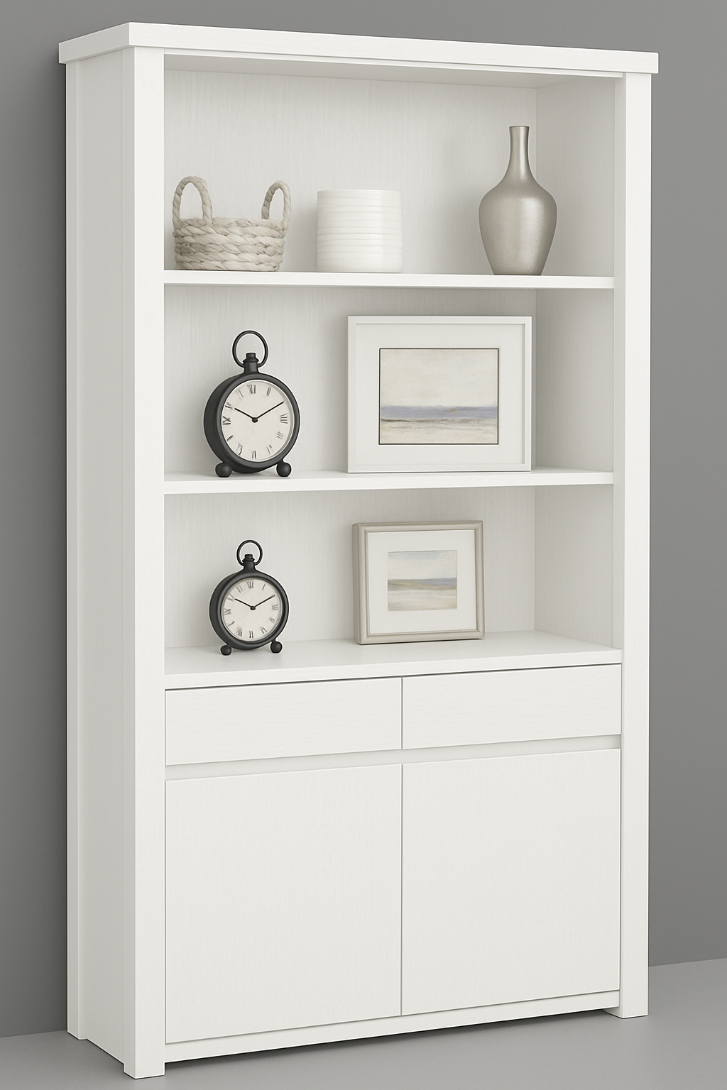 ABBOTSFORD (AUSSIE MADE) HIGHLINE BOOKCASE WITH DOORS COLLECTION - ASSORTED COLOURS - STARTING FROM $1299