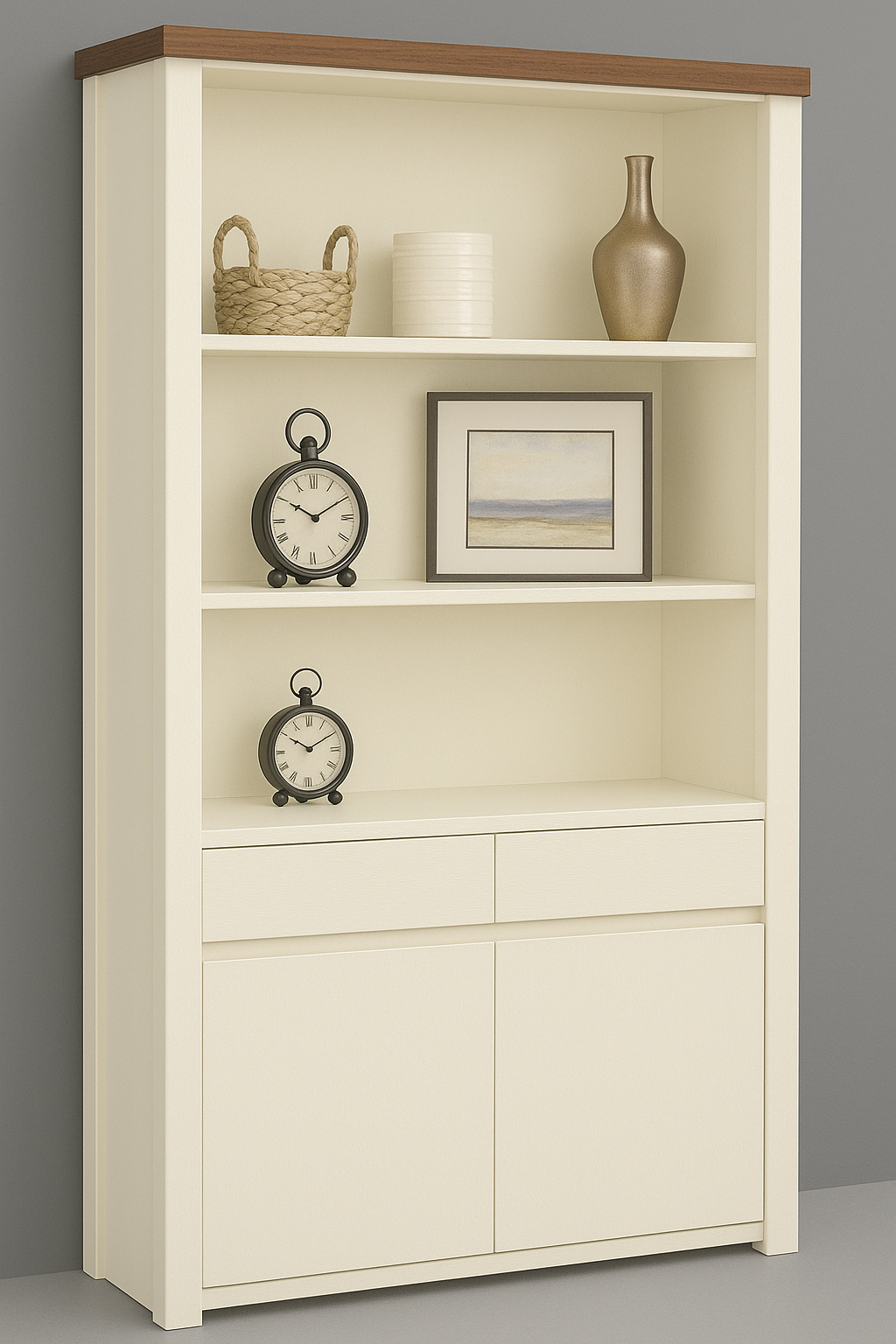 ABBOTSFORD (AUSSIE MADE) HIGHLINE BOOKCASE WITH DOORS COLLECTION - ASSORTED COLOURS - STARTING FROM $1299