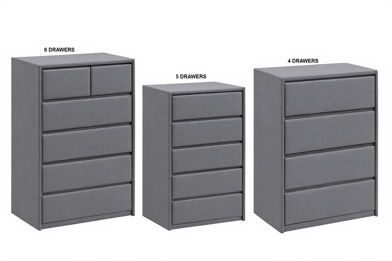 AVALON (AUSSIE MADE) FABRIC TALLBOY COLLECTION - ASSORTED PAINTED COLOURS