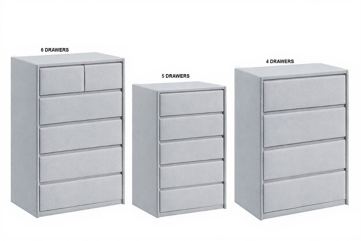 AVALON (AUSSIE MADE) FABRIC TALLBOY COLLECTION - ASSORTED PAINTED COLOURS