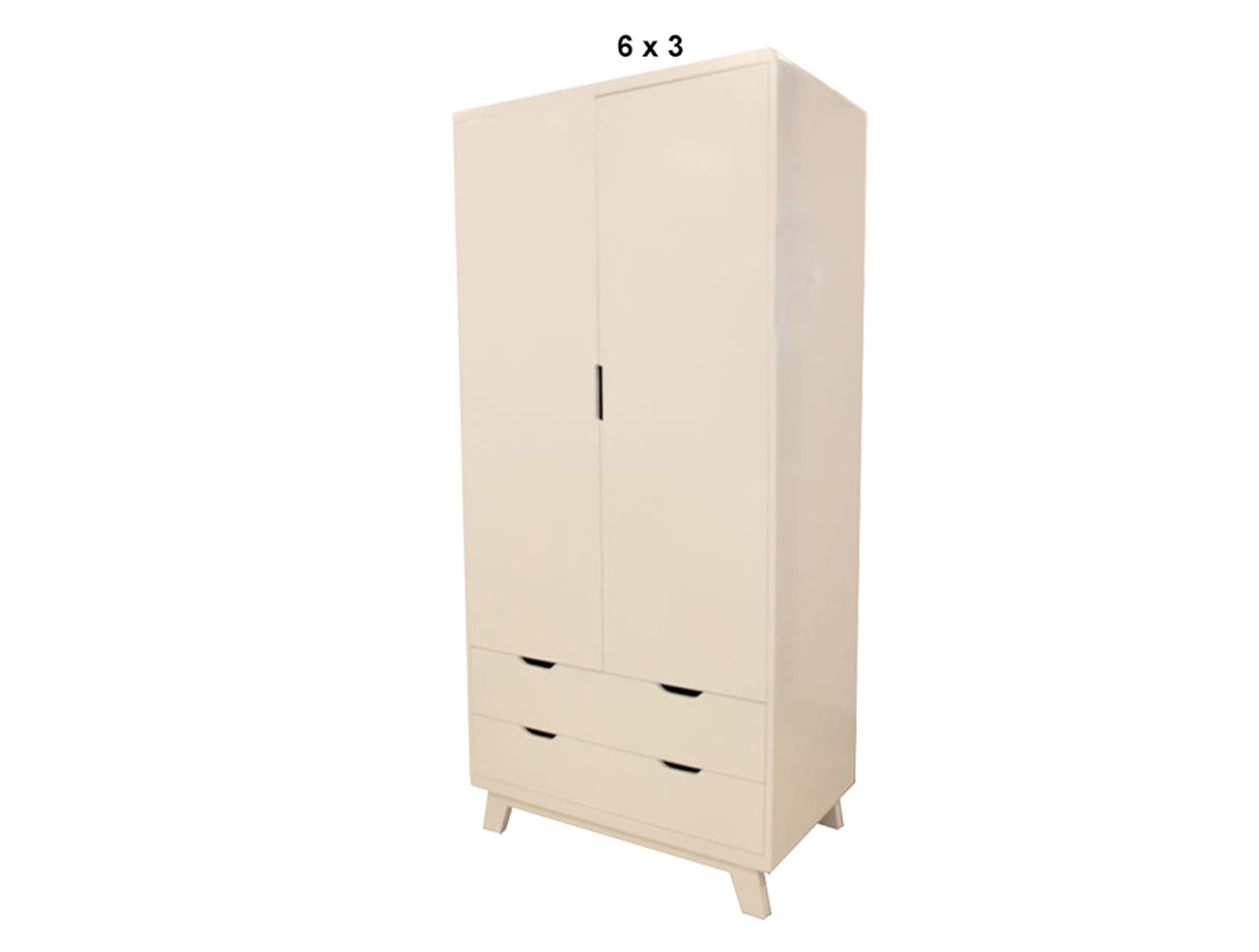 AVALON (AUSSIE MADE) 2 DOOR / 2 DRAWER  WARDROBE COLLECTION - ASSORTED PAINTED COLOURS - STARTING FROM $1299