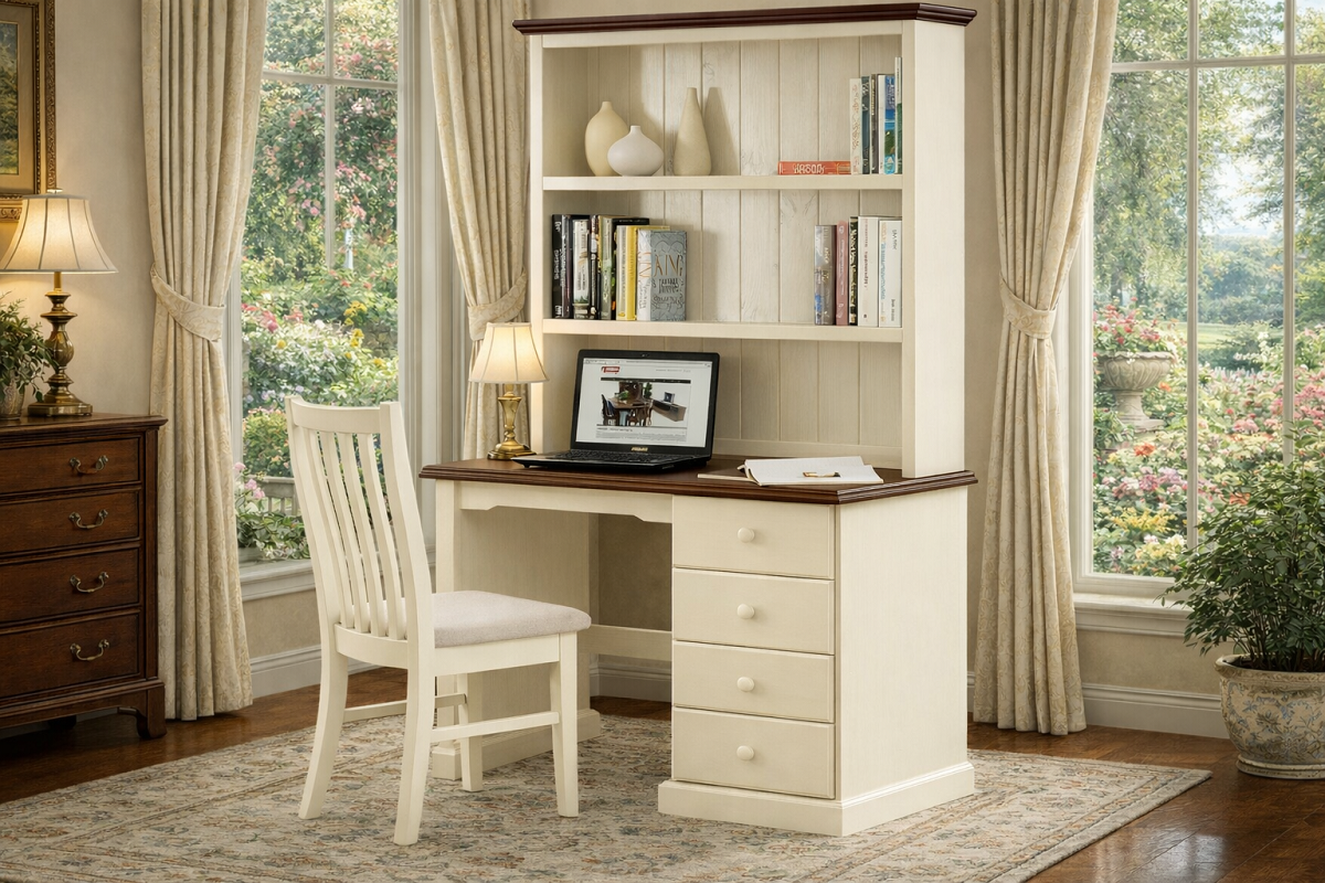 BASS (AUSSIE MADE) 4 DRAWER TIMBER DESK & HUTCH COLLECTION - ASSORTED COLOURS - STARTING FROM $999