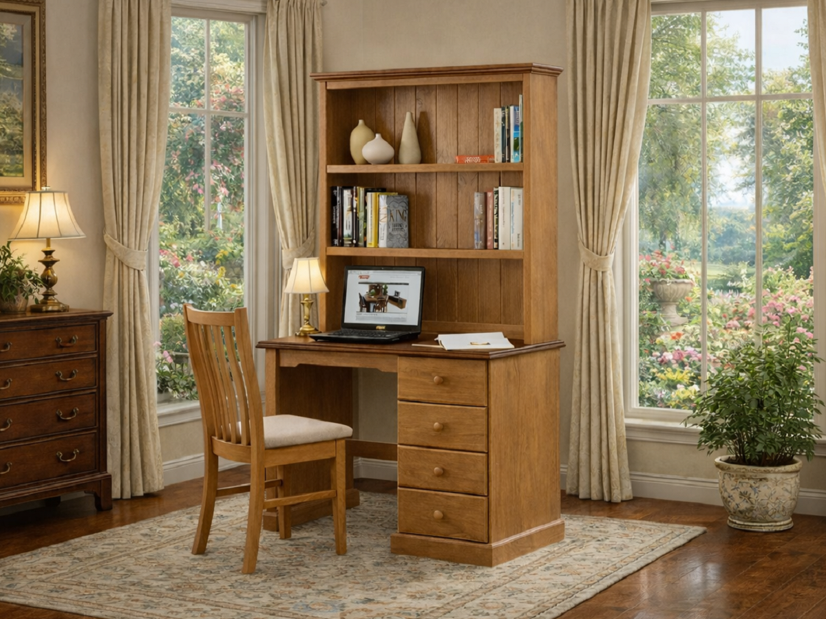 BASS (AUSSIE MADE) 4 DRAWER TIMBER DESK & HUTCH COLLECTION - ASSORTED COLOURS - STARTING FROM $999