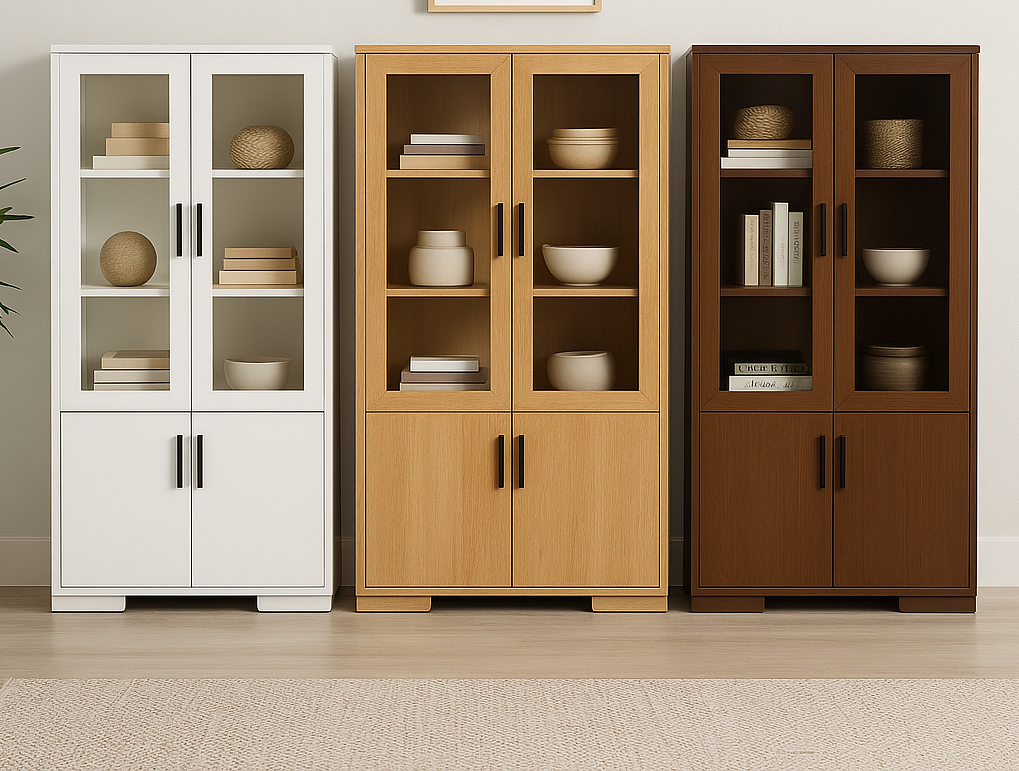 BALGOWLAH (AUSSIE MADE) 4 DOOR LIBRARY UNIT COLLECTION - ASSORTED COLOURS - STARTING FROM $1499
