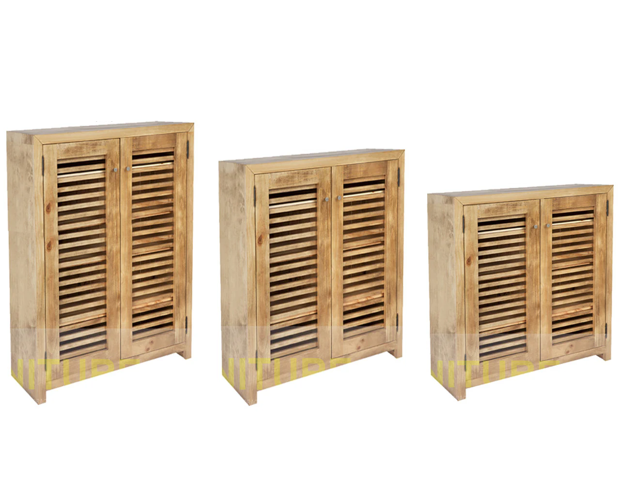 BANDY (AUSSIE MADE) SHOE CABINET WITH LATTICE DOORS COLLECTION - ASSORTED COLOURS - STARTING FROM $599