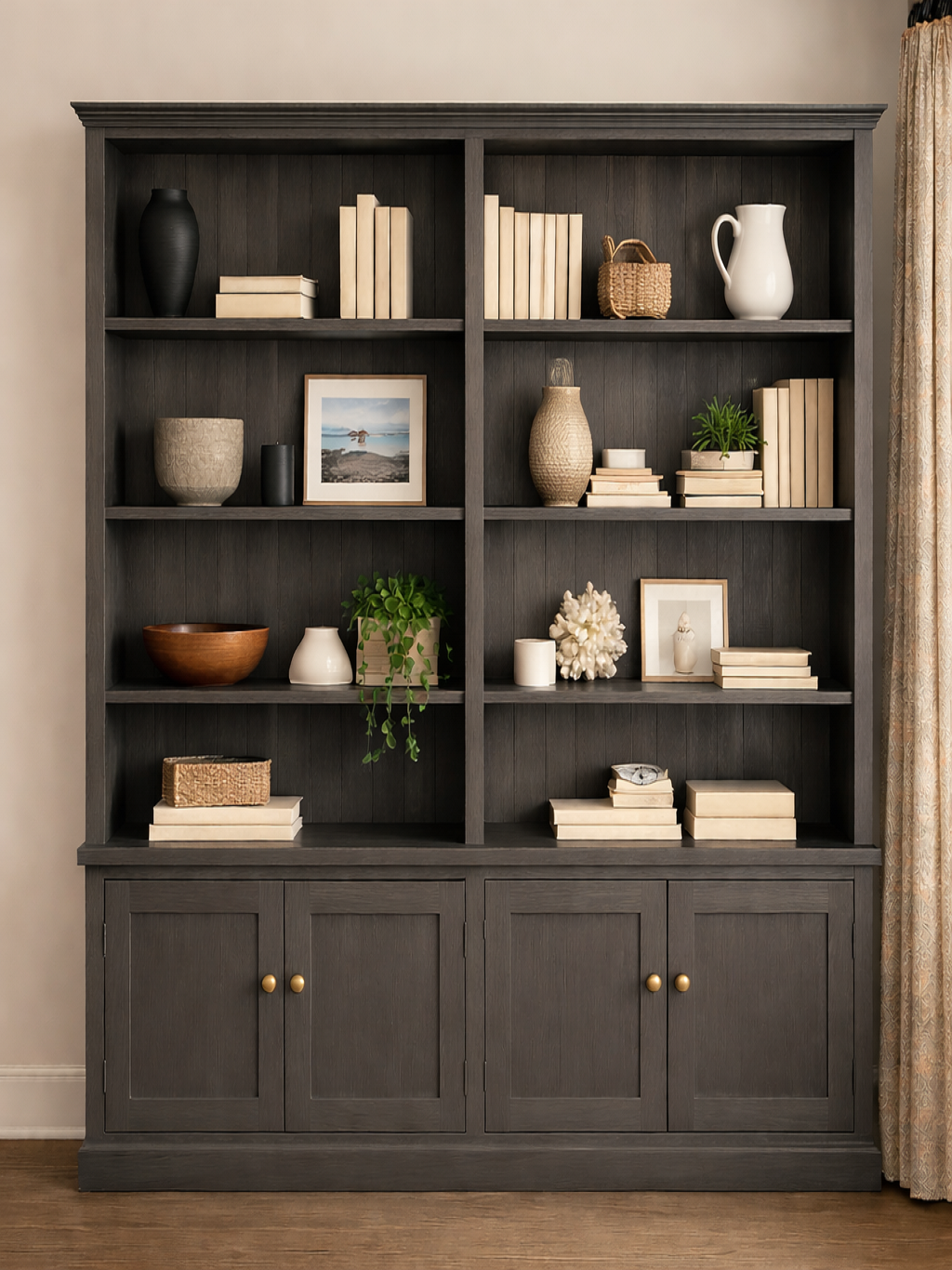 BAYSIDE (AUSSIE MADE) 4 DOOR PIGEON PAIRED BOOKCASE COLLECTION (3 SECTIONS) - ASSORTED COLOURS - STARTING FROM $1499