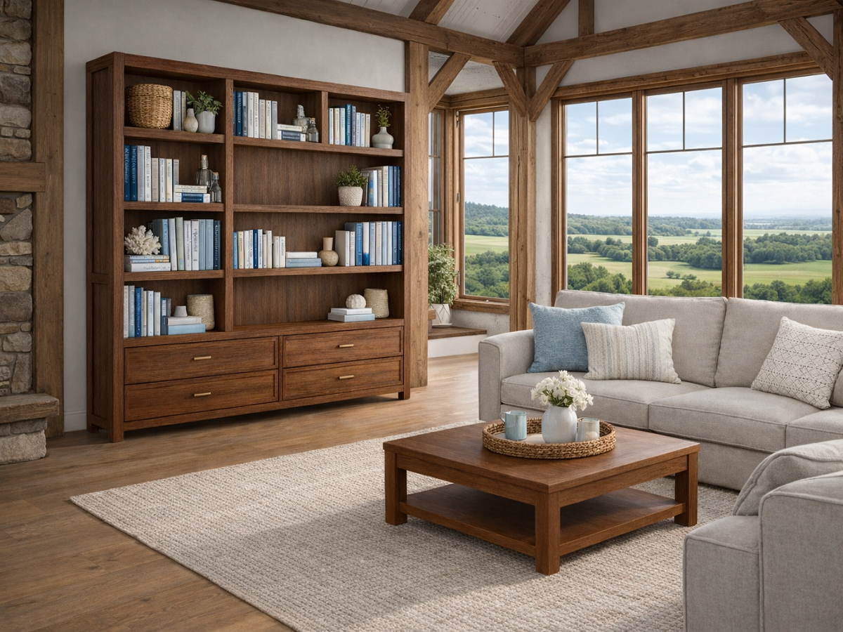 CLIFTON (AUSSIE MADE) HIGHLINE BOOKCASE WITH 4 DRAWERS COLLECTION - ASSORTED COLOURS - STARTING FROM $1499