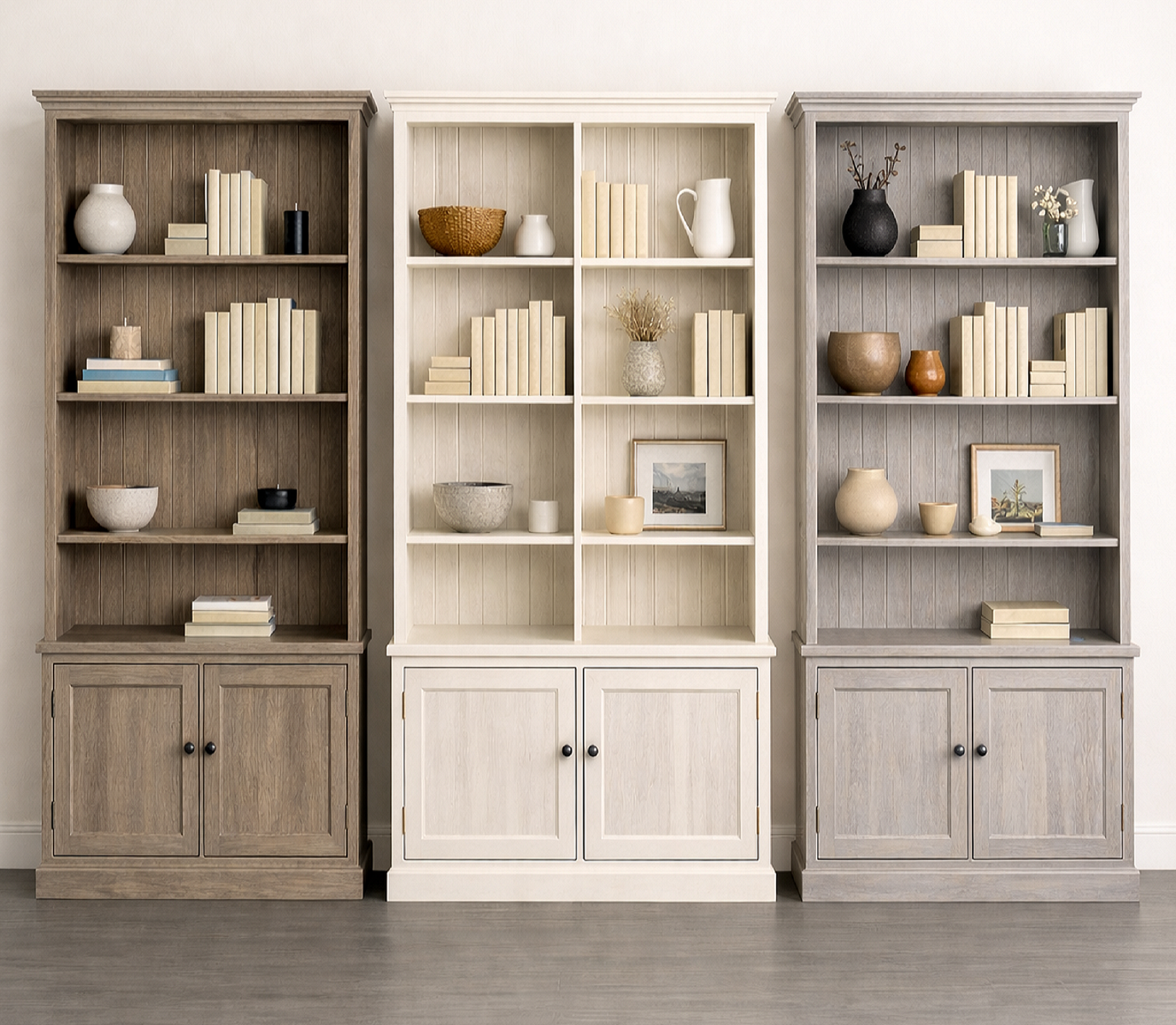 BAYSIDE (AUSSIE MADE) HIGHLINE BOOKCASE WITH DOORS COLLECTION - ASSORTED COLOURS - STARTING FROM $799