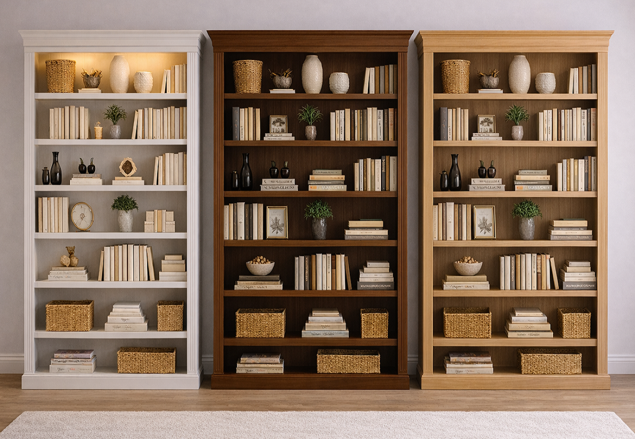 BAYSIDE (AUSSIE MADE) HIGHLINE BOOKCASE COLLECTION - ASSORTED COLOURS - STARTING FROM $899