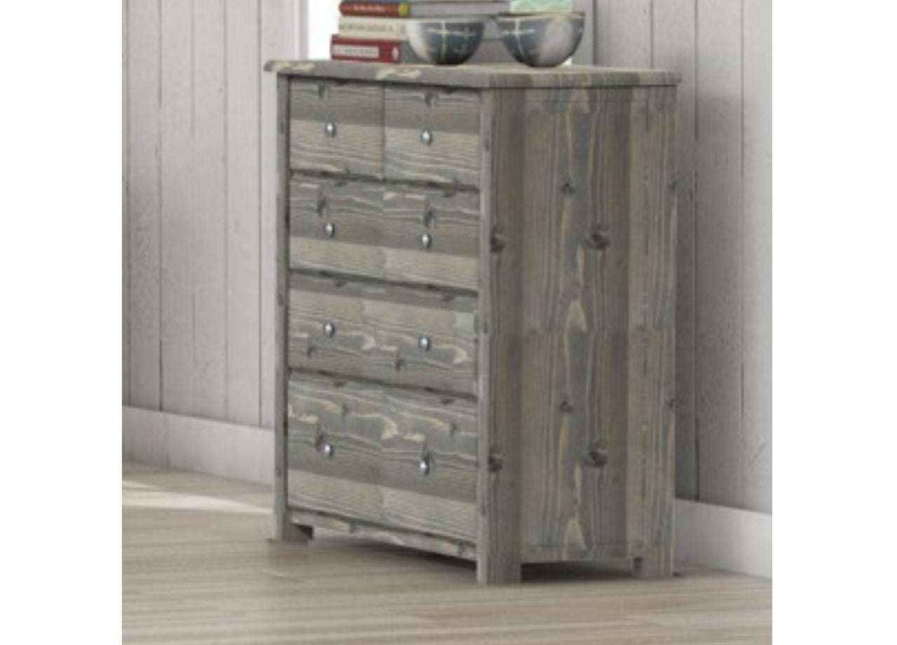CASEY (CUSTOM MADE) 5 DRAWER SPLIT TOP TALLBOY - ASSORTED COLOURS