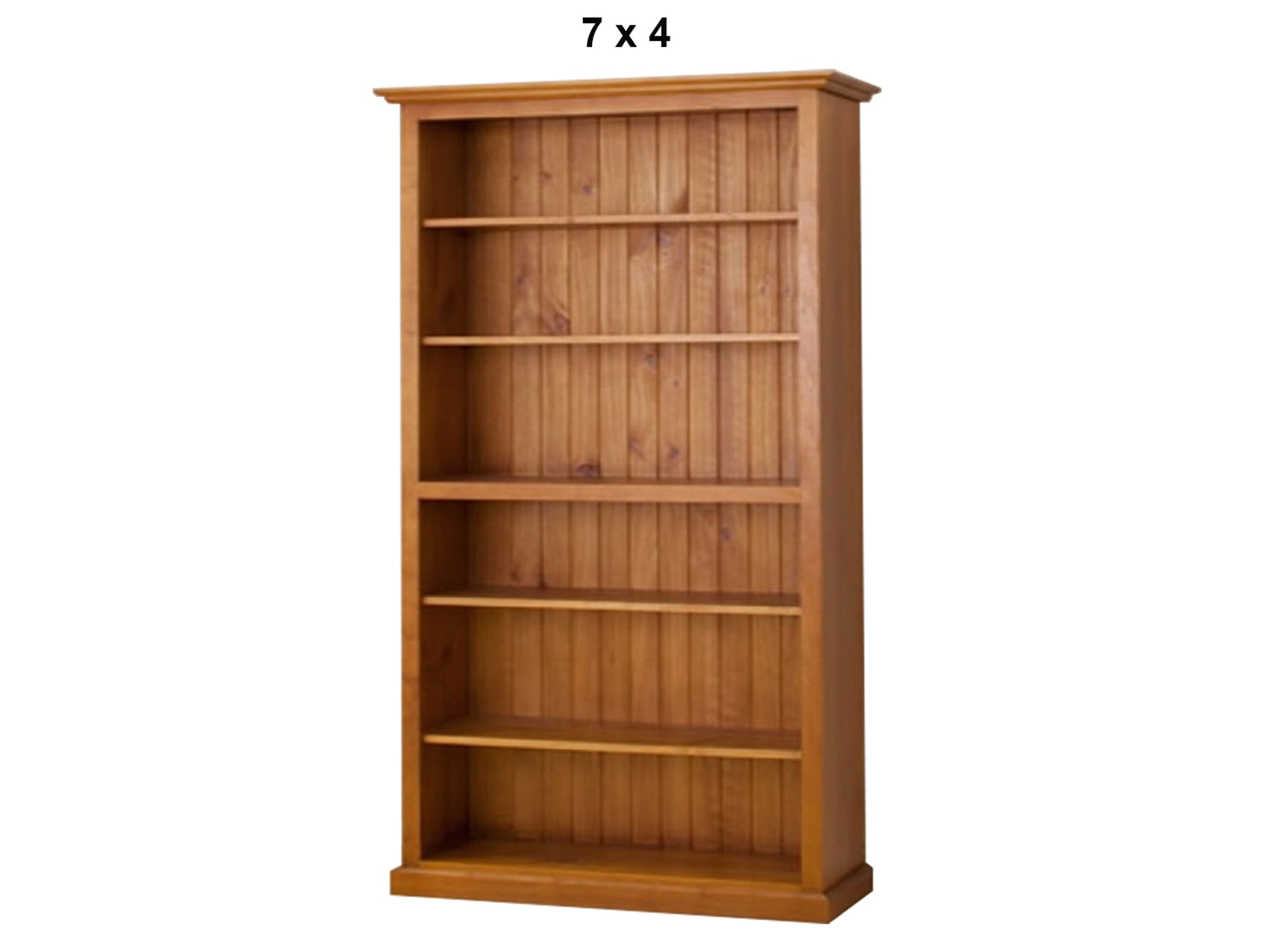 NOLAN (AUSSIE MADE) HIGHLINE BOOKCASE WITH MIDDLE 40MM TRIMM COLLECTION - ASSORTED STAINED COLOURS - STARTING FROM $649