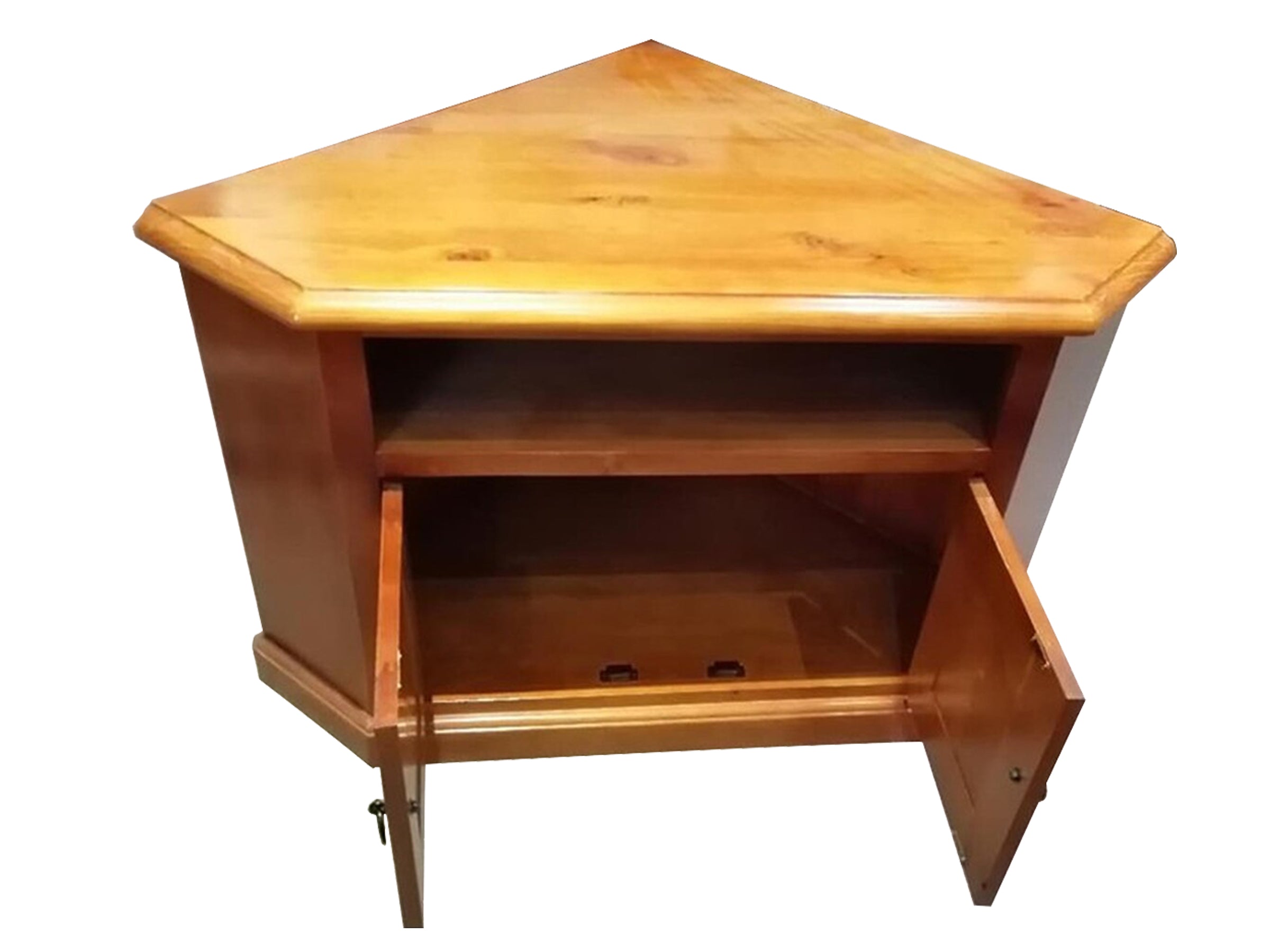 SAGE CORNER TV UNIT WITH 2 SMALL DOORS - OLD ENGLISH