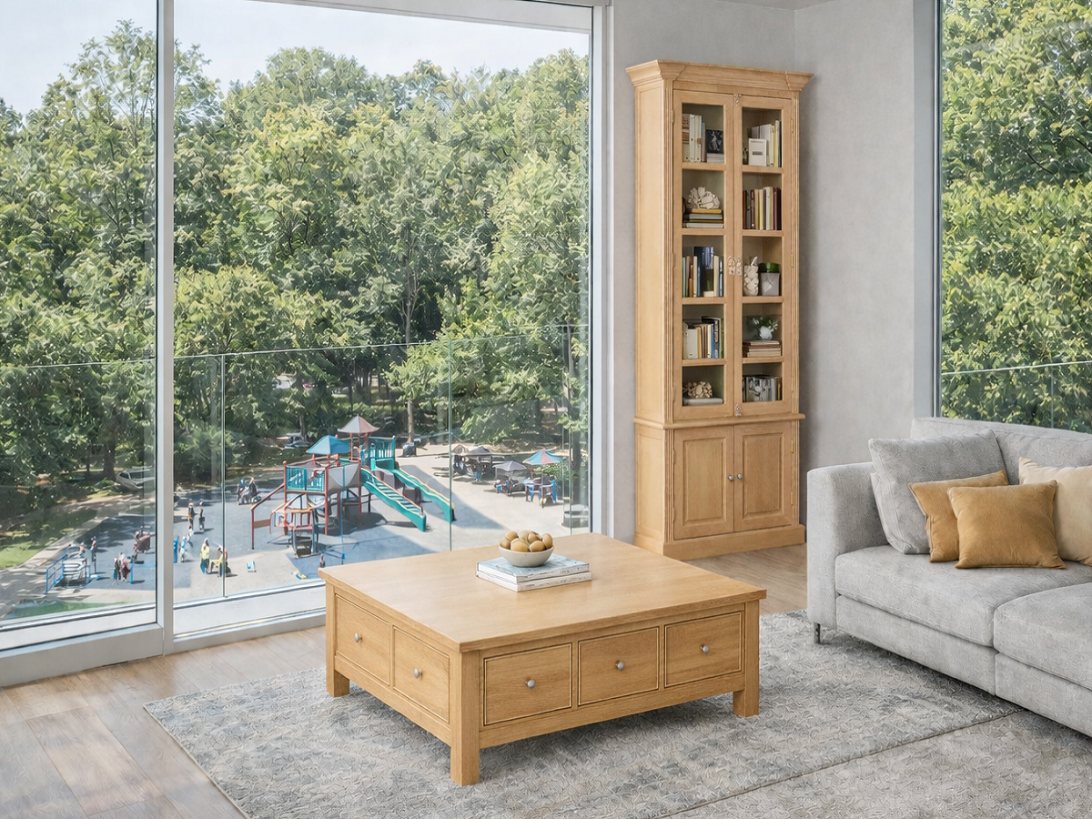 CAMILLE (AUSSIE MADE) 4 DOOR QUAD TOP CAP AND DECORATIVE FACINGS LIBRARY UNIT COLLECTION - ASSORTED COLOURS - STARTING FROM $1499