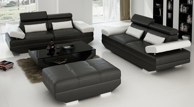GORICA (K5009E) 3 SEATER + 1  SEATER + 1 SEATER   LOUNGE SUITE  - CHOICE OF LEATHER AND ASSORTED COLOURS AVAILABLE