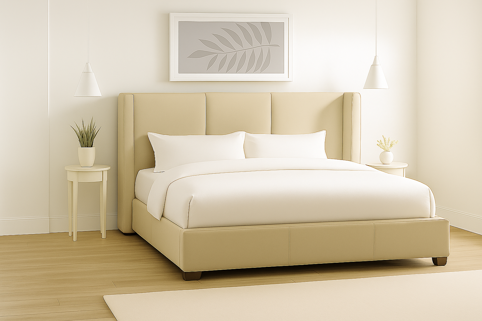 RADIANCE (AUSSIE MADE) UPHOLSTERED BEDROOM COLLECTION – ASSORTED FABRICS & COLOURS - STARTING FROM $999