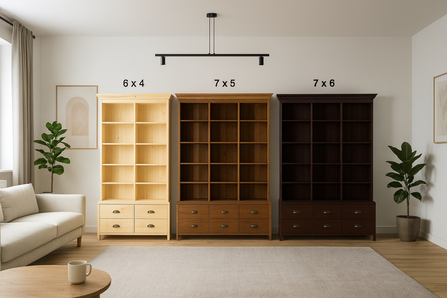 KERASTAGE (AUSSIE MADE) TRIO HIGHLINE BOOKCASE COLLECTION - ASSORTED COLOURS - STARTING FROM $1799