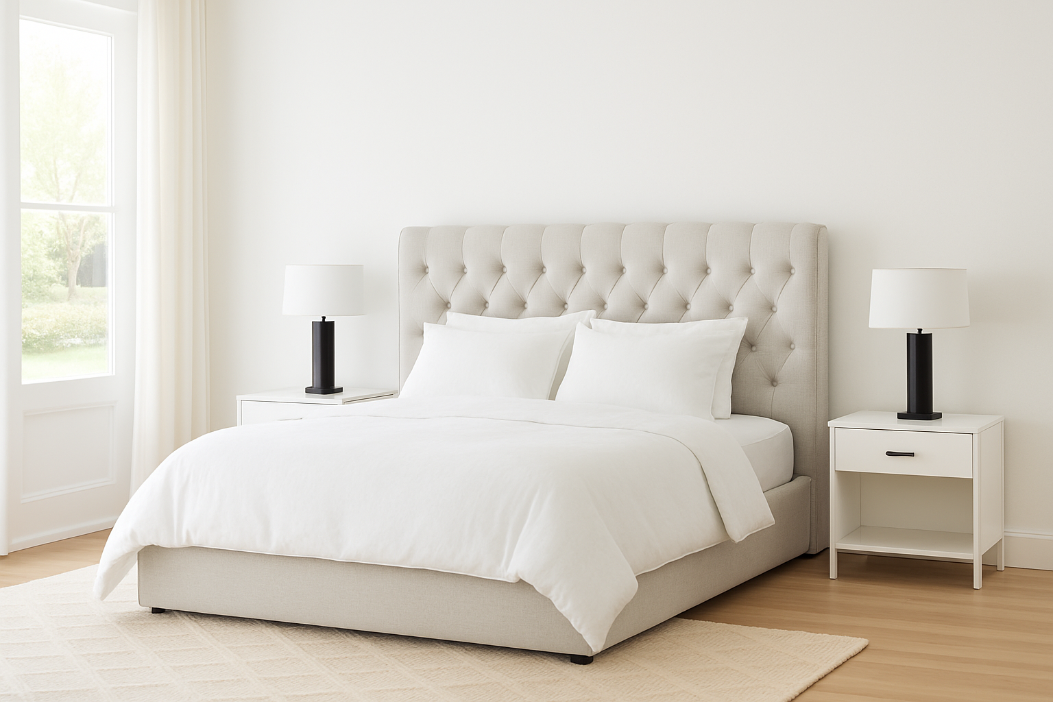 FARMSTEAD (AUSSIE MADE) UPHOLSTERED BEDROOM COLLECTION - ASSORTED FABRICS AND COLOURS - STARTING FROM $799