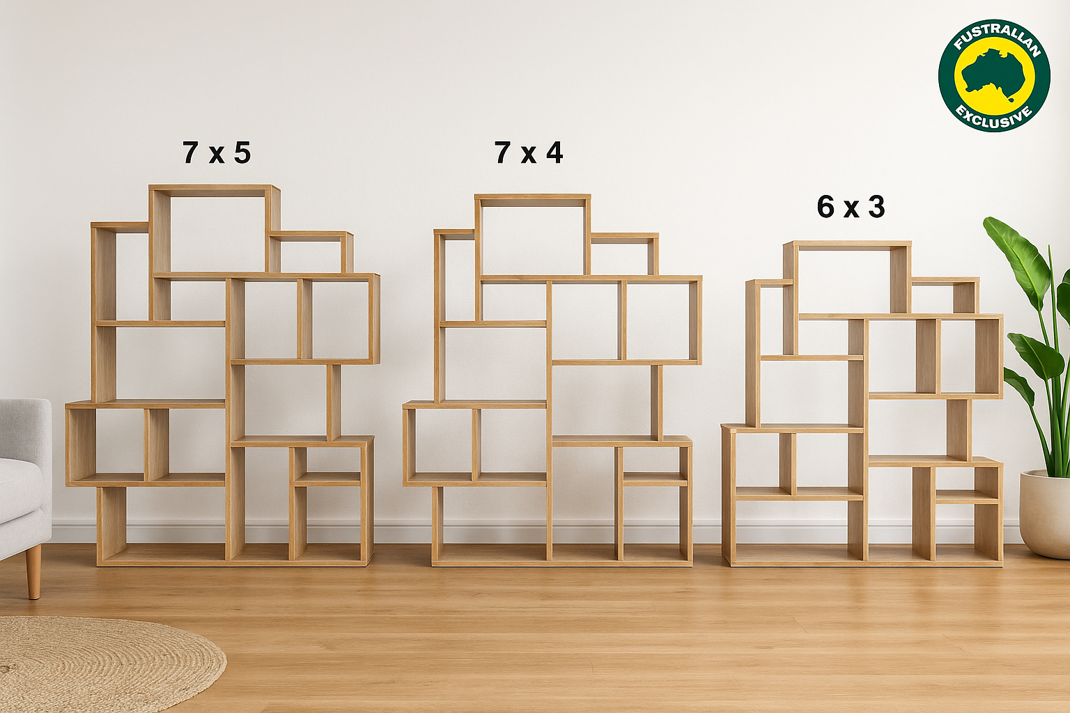 HARBOUR (AUSSIE MADE)  HIGHLINE MULTI STAGGERED ROOM DIVIDER COLLECTION - ASSORTED STAINED AND PAINTED COLOURS - STARTING FROM $1099